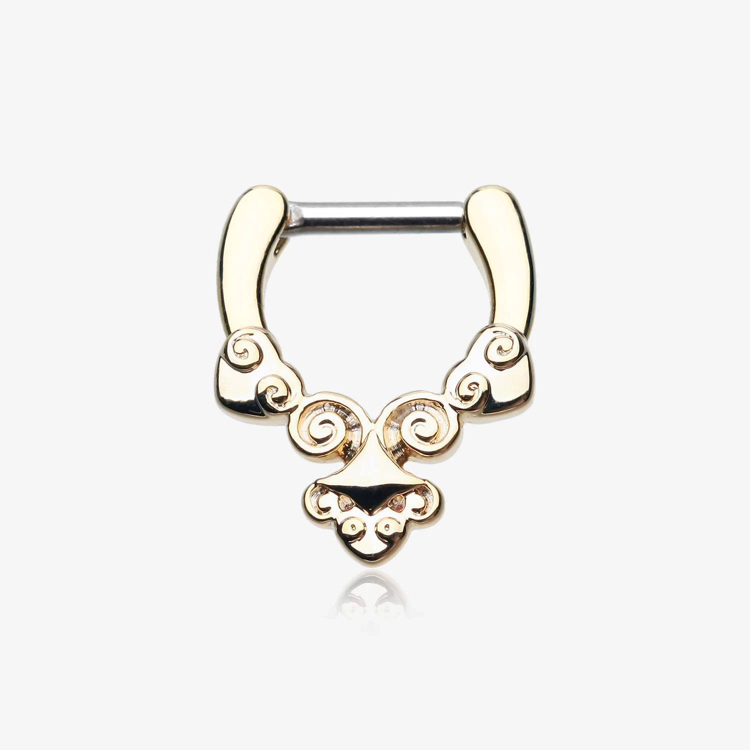 Golden Tribal Laran Septum Clicker