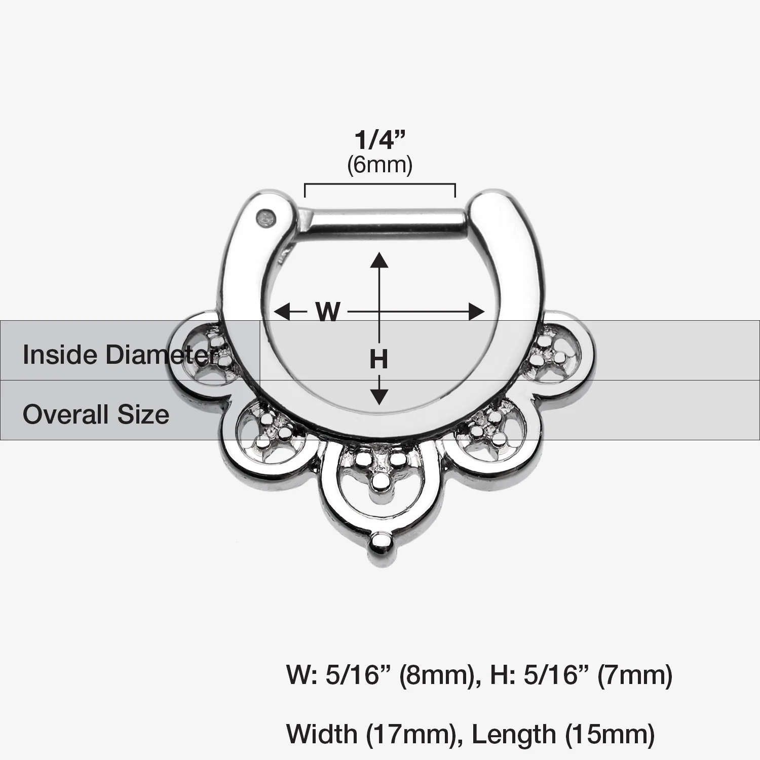 Imperial Filigree Septum Clicker - Image 2