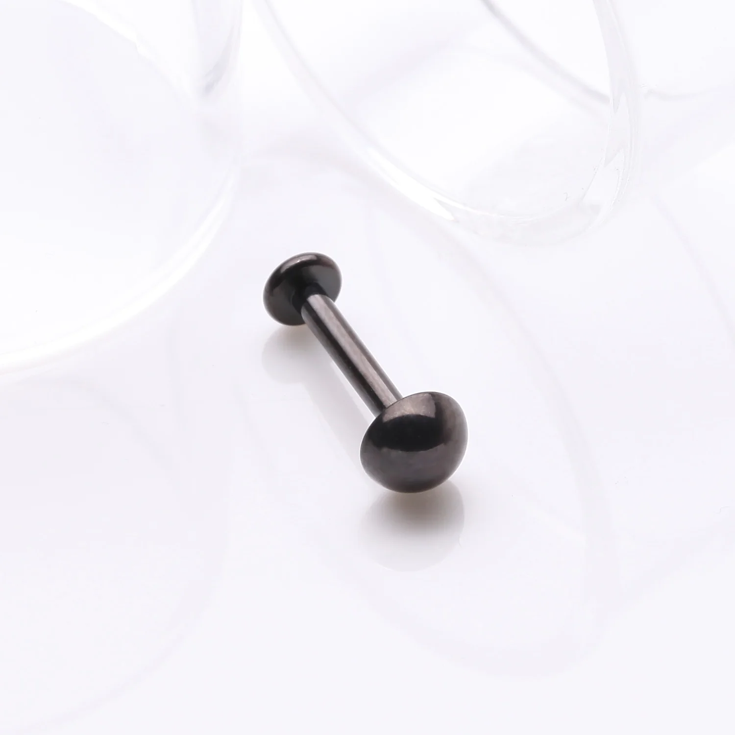 Implant Grade Titanium Blackline Internally Threaded Dome Top Labret - Image 2
