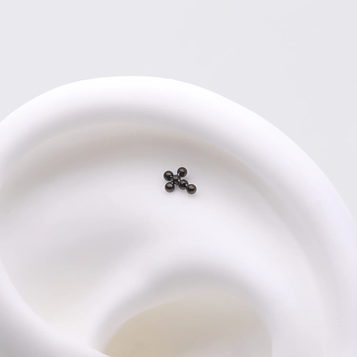 Implant Grade Titanium OneFit Threadless Blackline Beaded Ball Cross Top Part - Image 2
