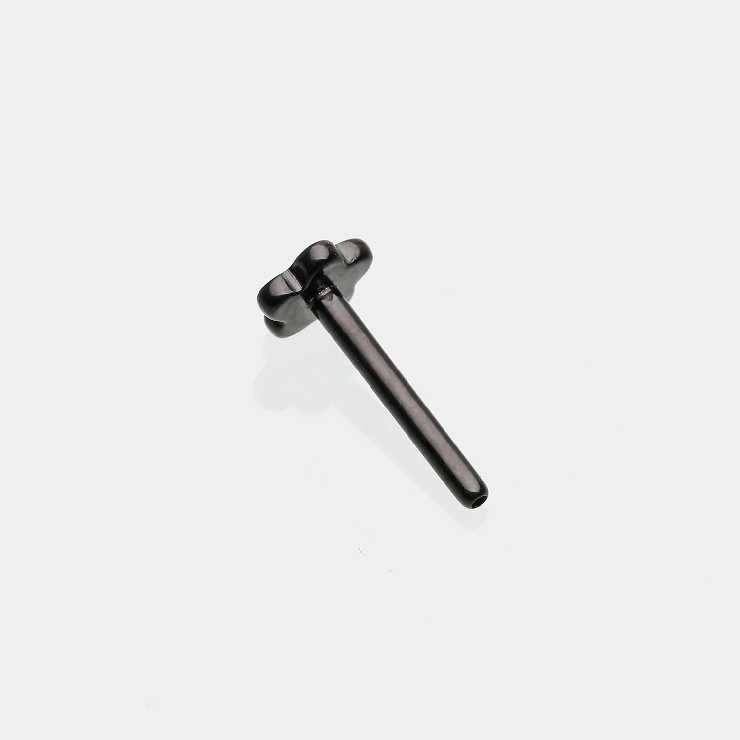 Implant Grade Titanium OneFit Threadless Blackline Flower Base Flat Back Stud Labret Bar Part - Image 2