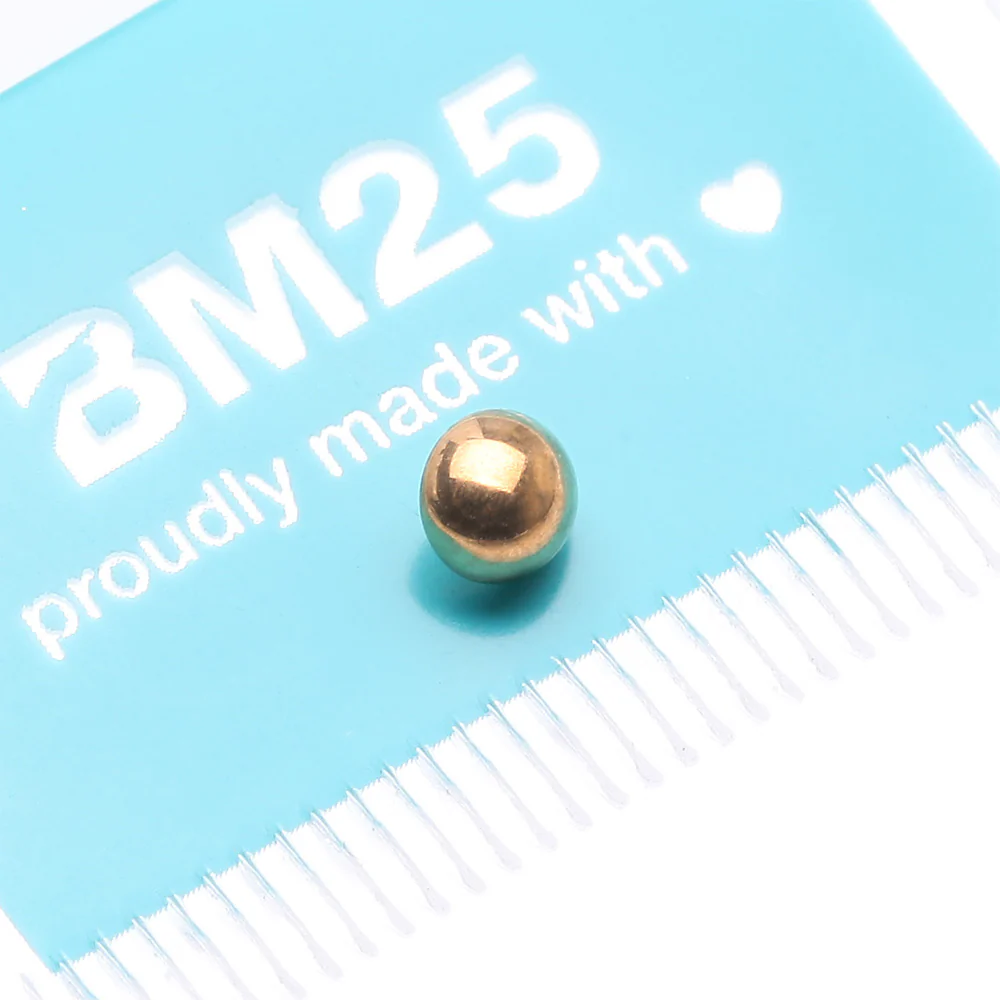 Implant Grade Titanium Golden Internally Threaded Basic Dome Top Part - Image 5