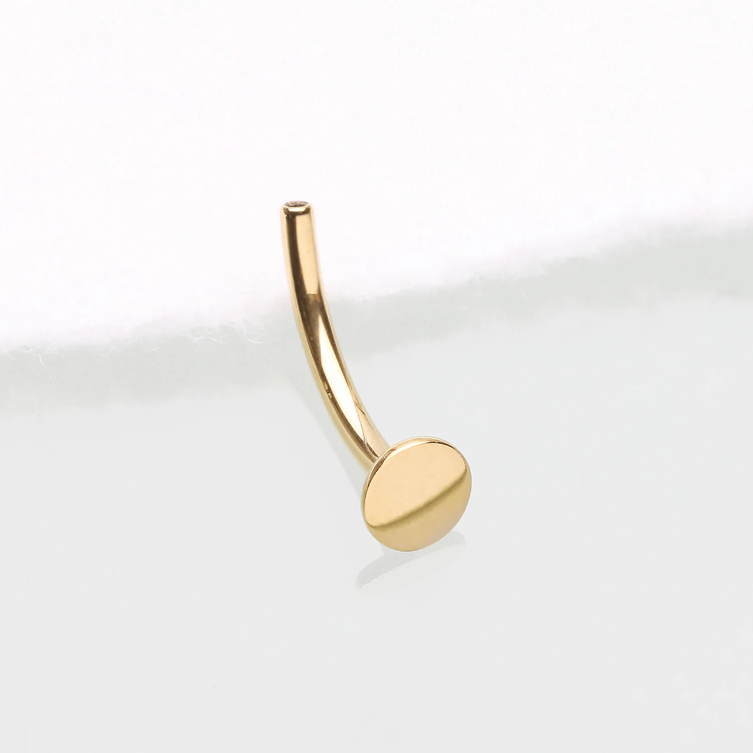 Implant Grade Titanium OneFit Threadless Golden Convex Base Post Belly Bar Part - Image 2