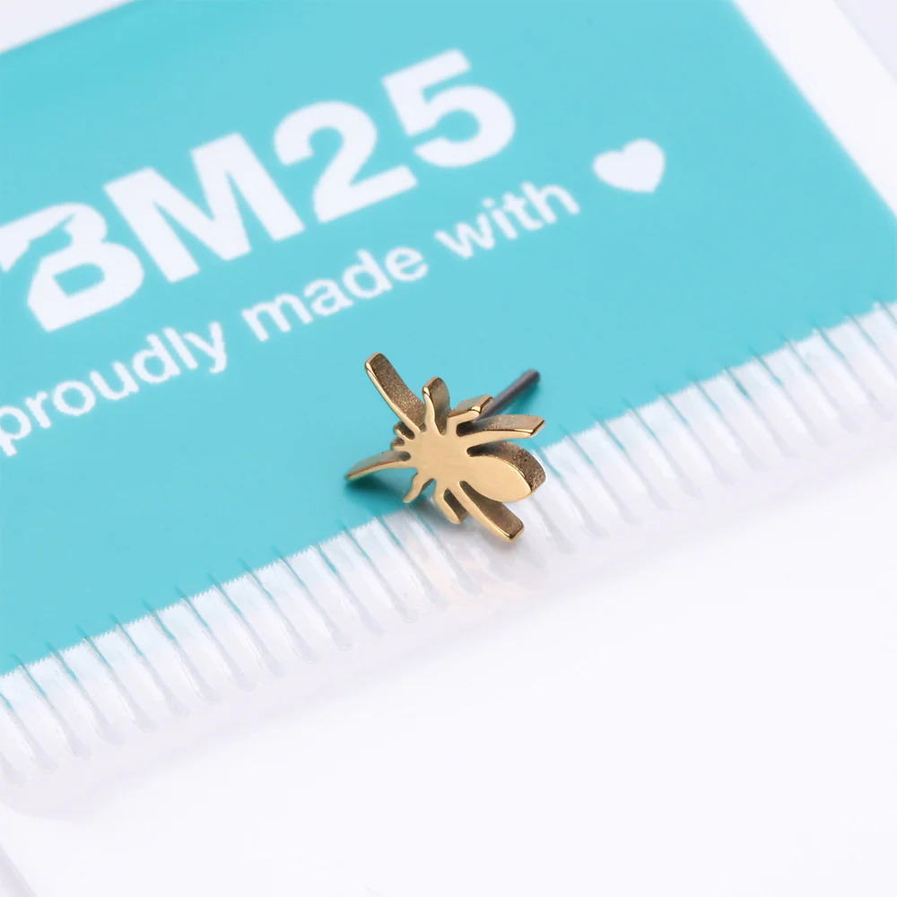 Implant Grade Titanium OneFit Threadless Golden Flat Spider Top Part - Image 4
