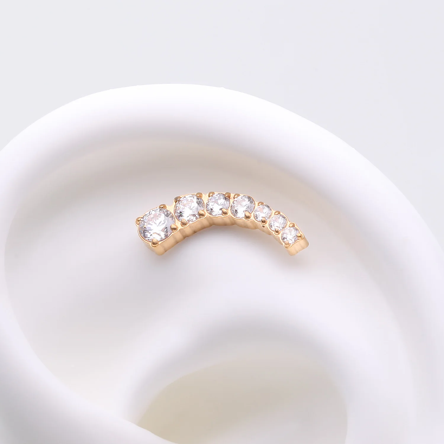 Implant Grade Titanium OneFit Threadless Golden Sparkle Journey Curve Essence Top Part - Image 2