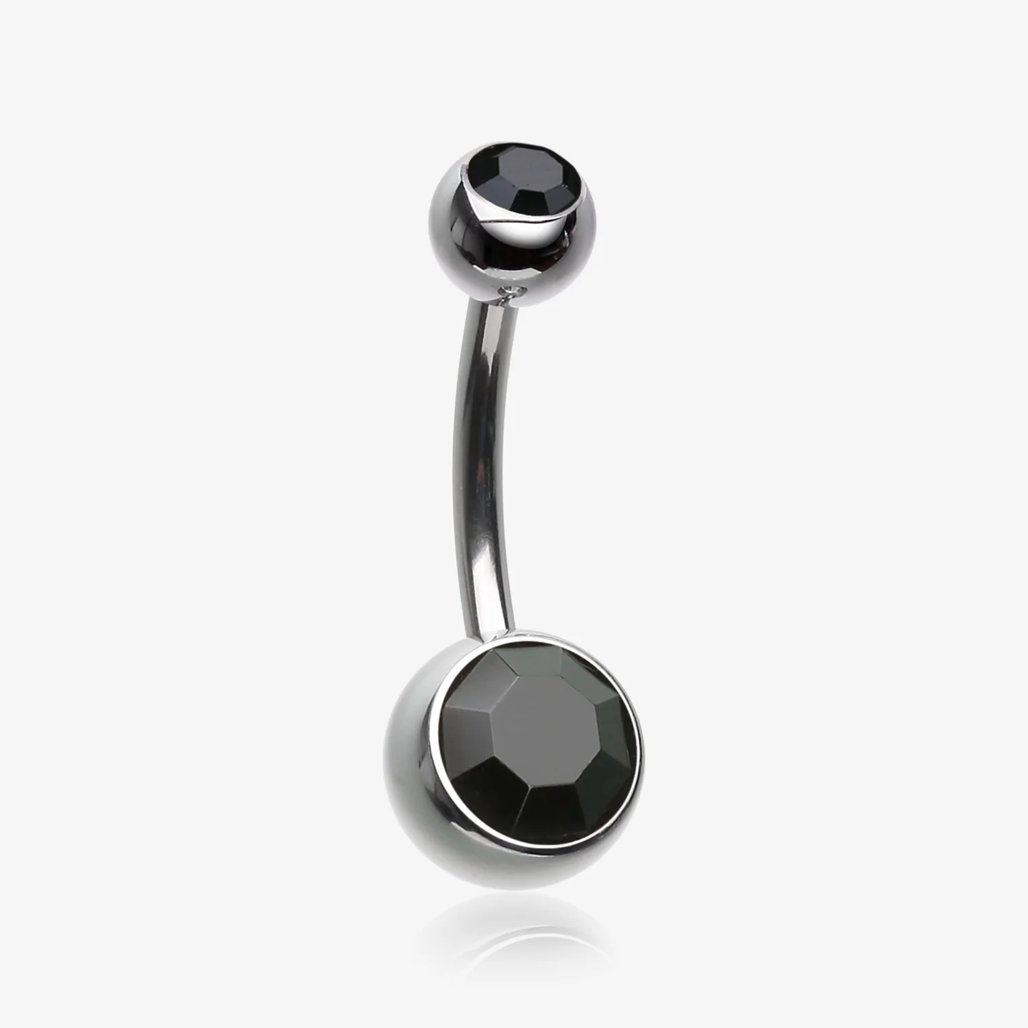 Implant Grade Titanium Internally Threaded Basic Belly Button Ring