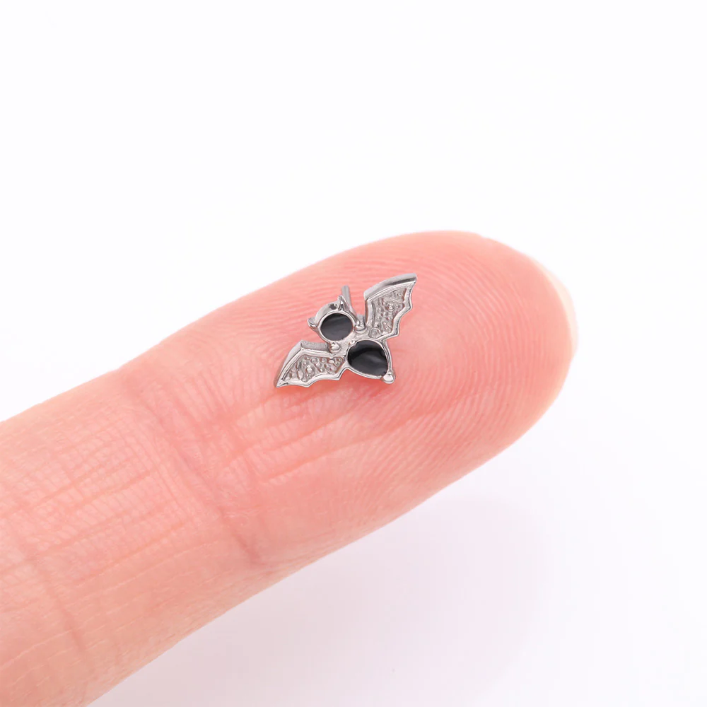 Implant Grade Titanium OneFit Threadless Flying Black Bat Top Part - Image 3