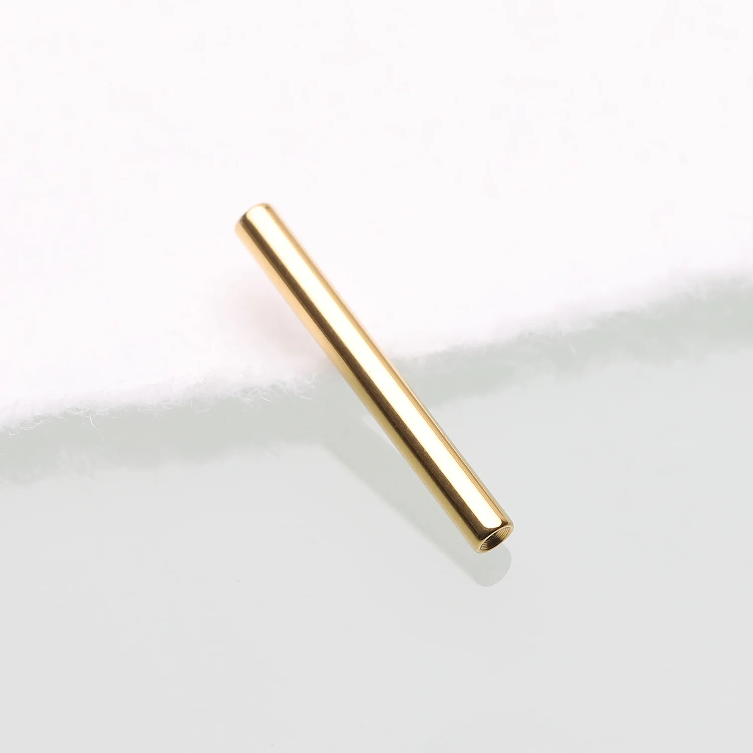 Implant Grade Titanium OneFit Threadless Golden Barbell Bar Part - Image 2