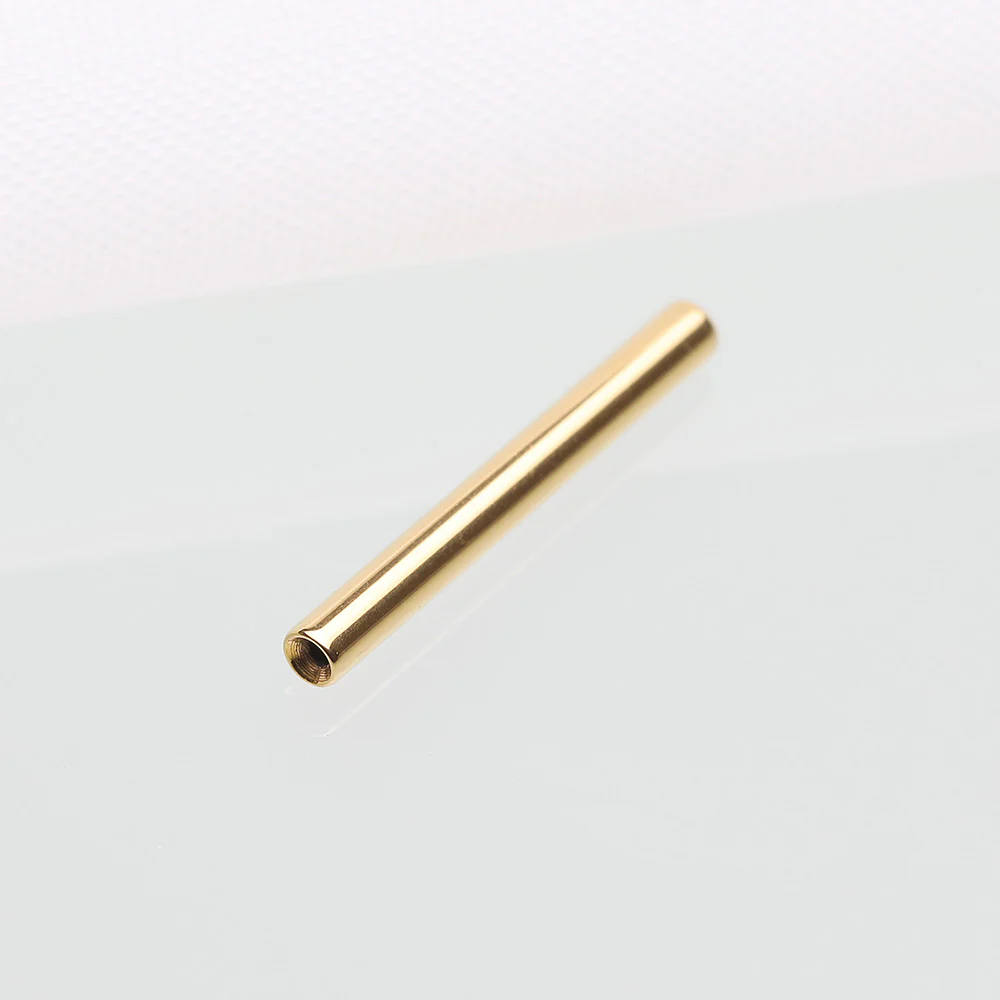 Implant Grade Titanium OneFit Threadless Golden Barbell Bar Part - Image 3