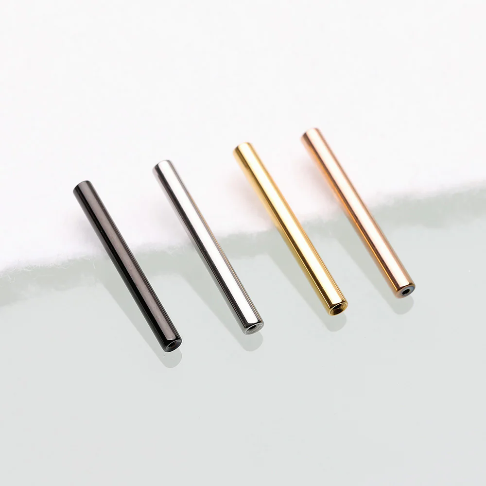Implant Grade Titanium OneFit Threadless Golden Barbell Bar Part - Image 4