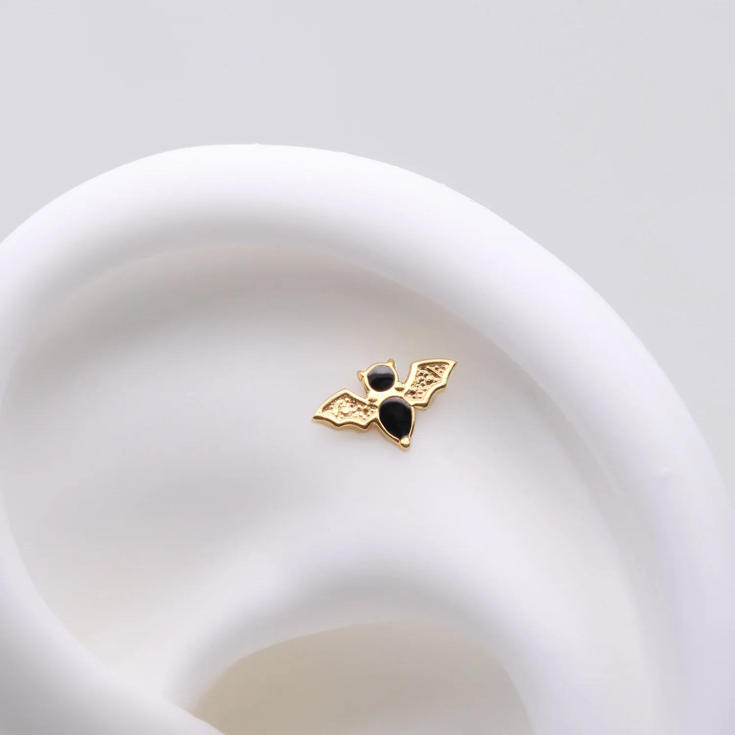 Implant Grade Titanium OneFit Threadless Golden Flying Black Bat Top Part - Image 2