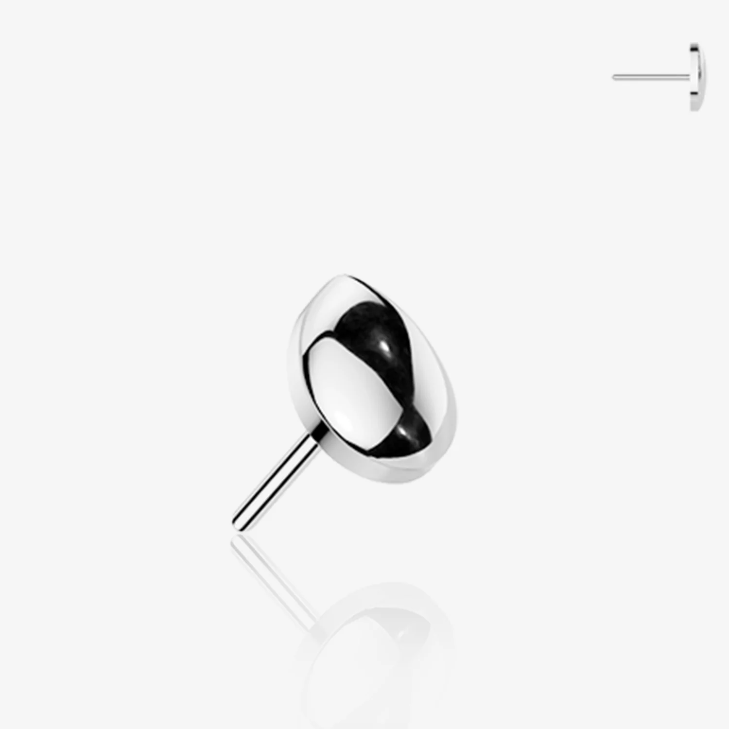 Implant Grade Titanium OneFit Threadless Teardrop Dew Top Part