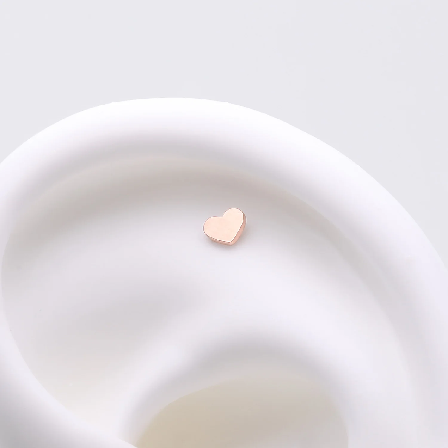 Implant Grade Titanium OneFit Threadless Rose Gold Heart Top Part - Image 2