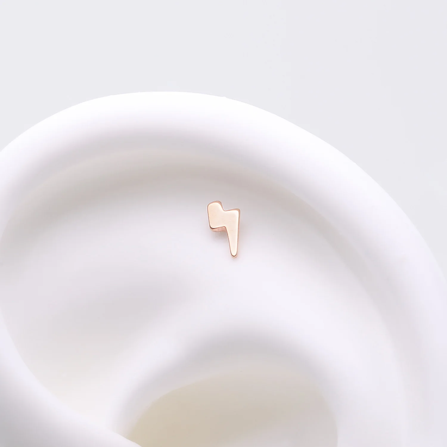 Implant Grade Titanium OneFit Threadless Rose Gold Lightning Bolt Top Part - Image 2
