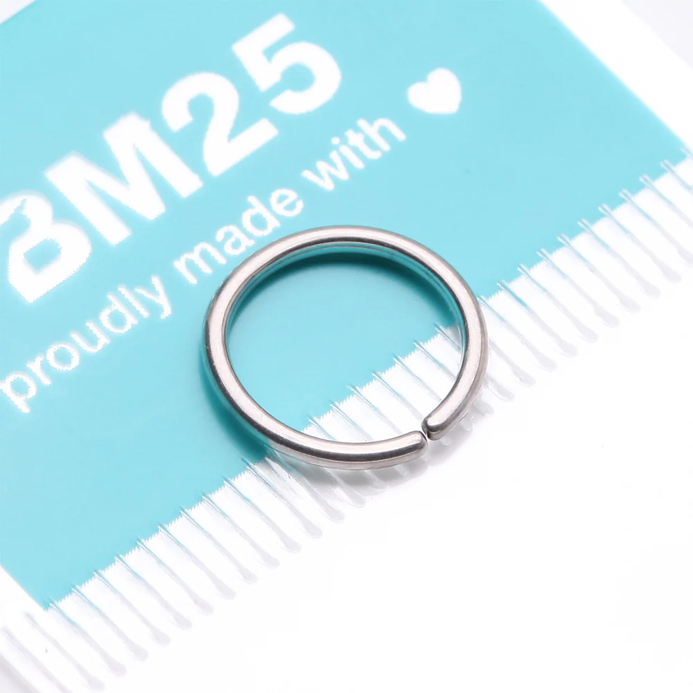 Implant Grade Titanium Seamless Bendable Hoop Ring - Image 4