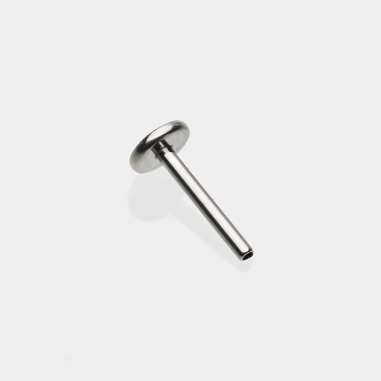 Implant Grade Titanium OneFit Threadless 4mm Base Flat Back Stud Labret Bar Part - Image 2