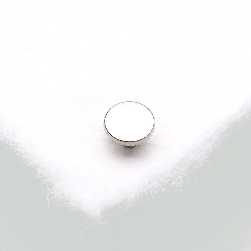Implant Grade Titanium OneFit Threadless 4mm Base Flat Back Stud Labret Bar Part - Image 3