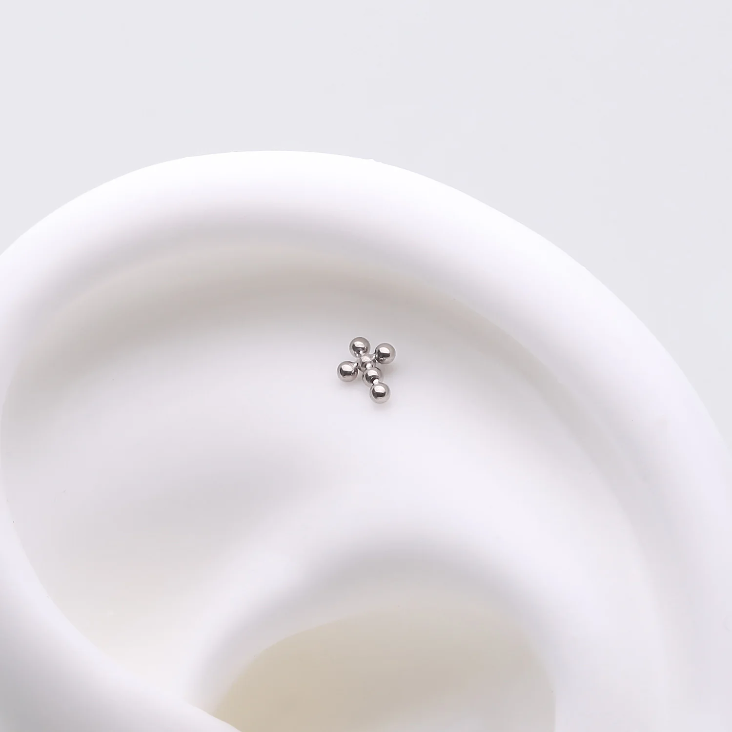 Implant Grade Titanium OneFit Threadless Beaded Ball Cross Top Part - Image 2