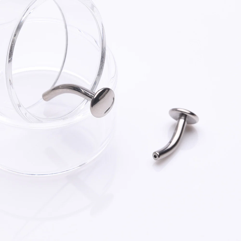 Implant Grade Titanium OneFit Threadless Convex Base Post Belly Bar Part - Image 4