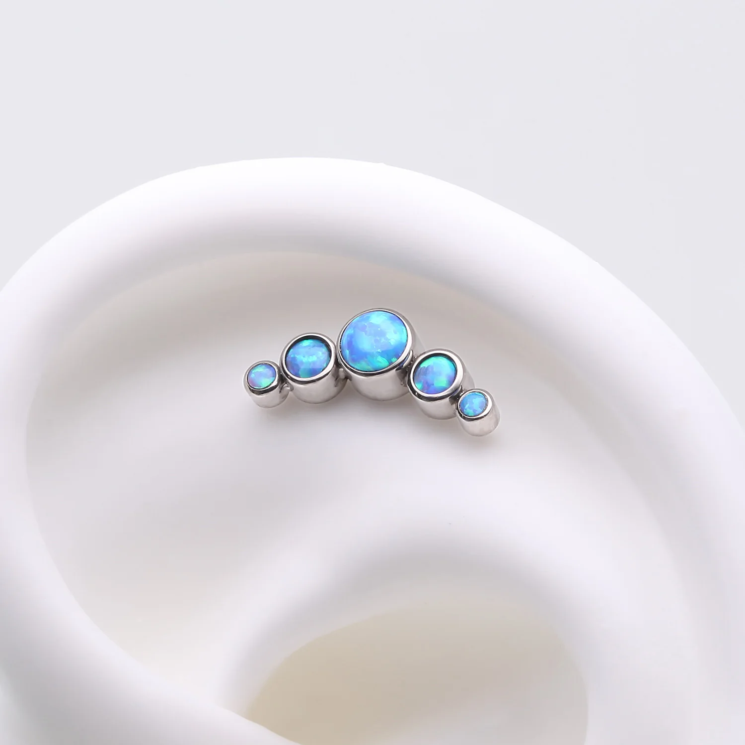 Implant Grade Titanium OneFit Threadless Journey Fire Opal Curve Top Part - Image 2