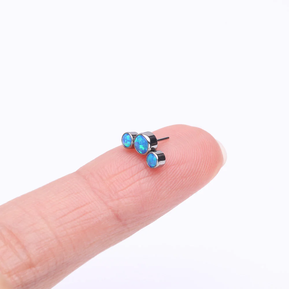 Implant Grade Titanium OneFit Threadless Journey Fire Opal Trio Top Part - Image 3