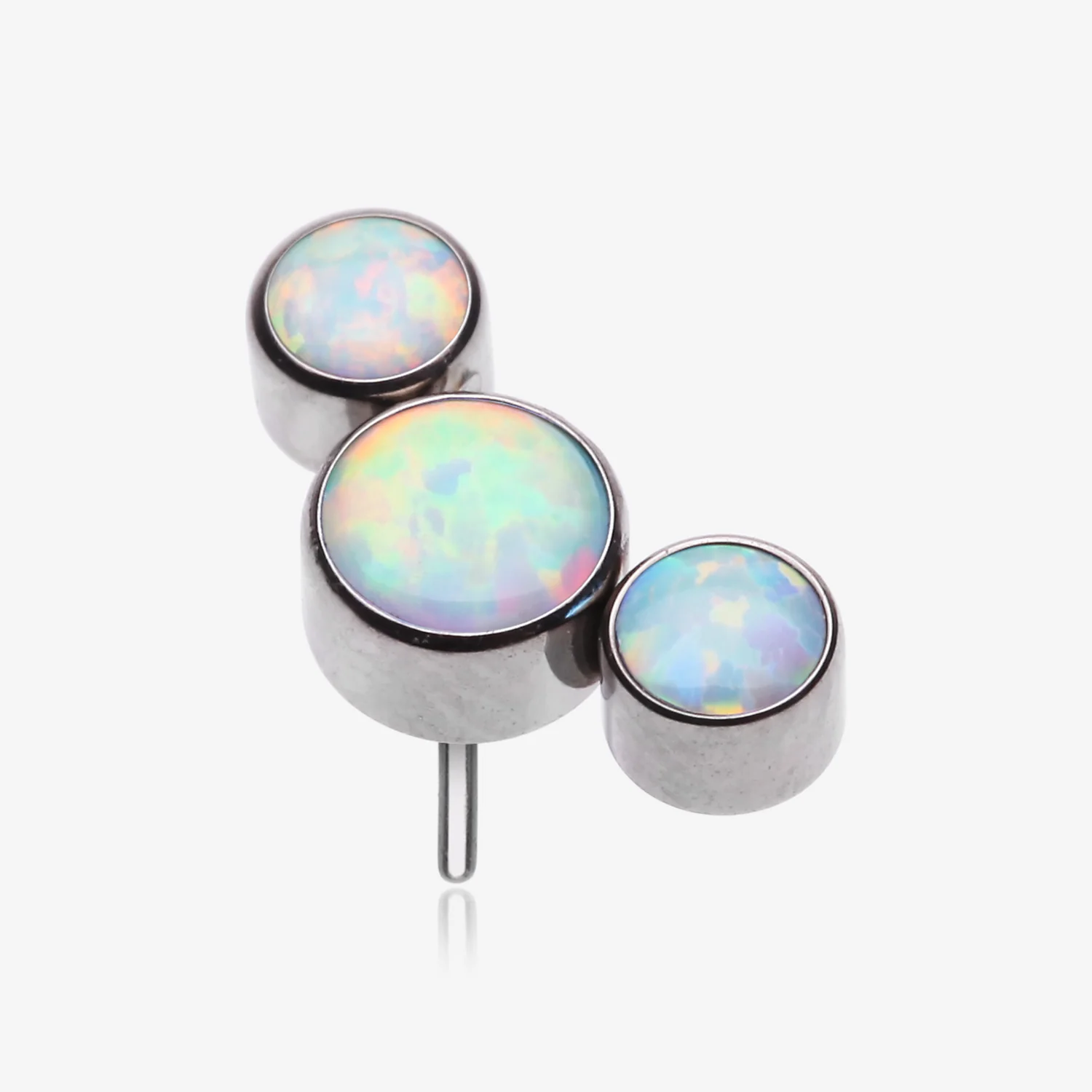 Implant Grade Titanium OneFit Threadless Journey Fire Opal Trio Top Part