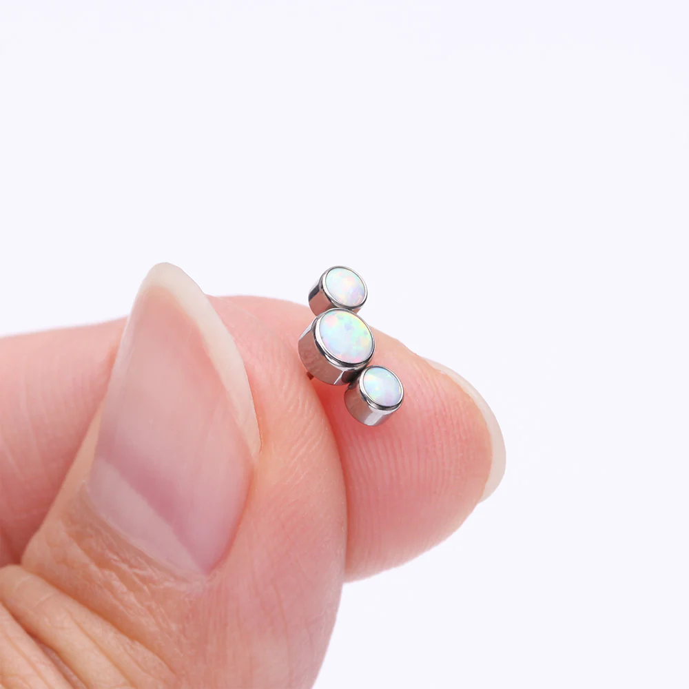 Implant Grade Titanium OneFit Threadless Journey Fire Opal Trio Top Part - Image 3