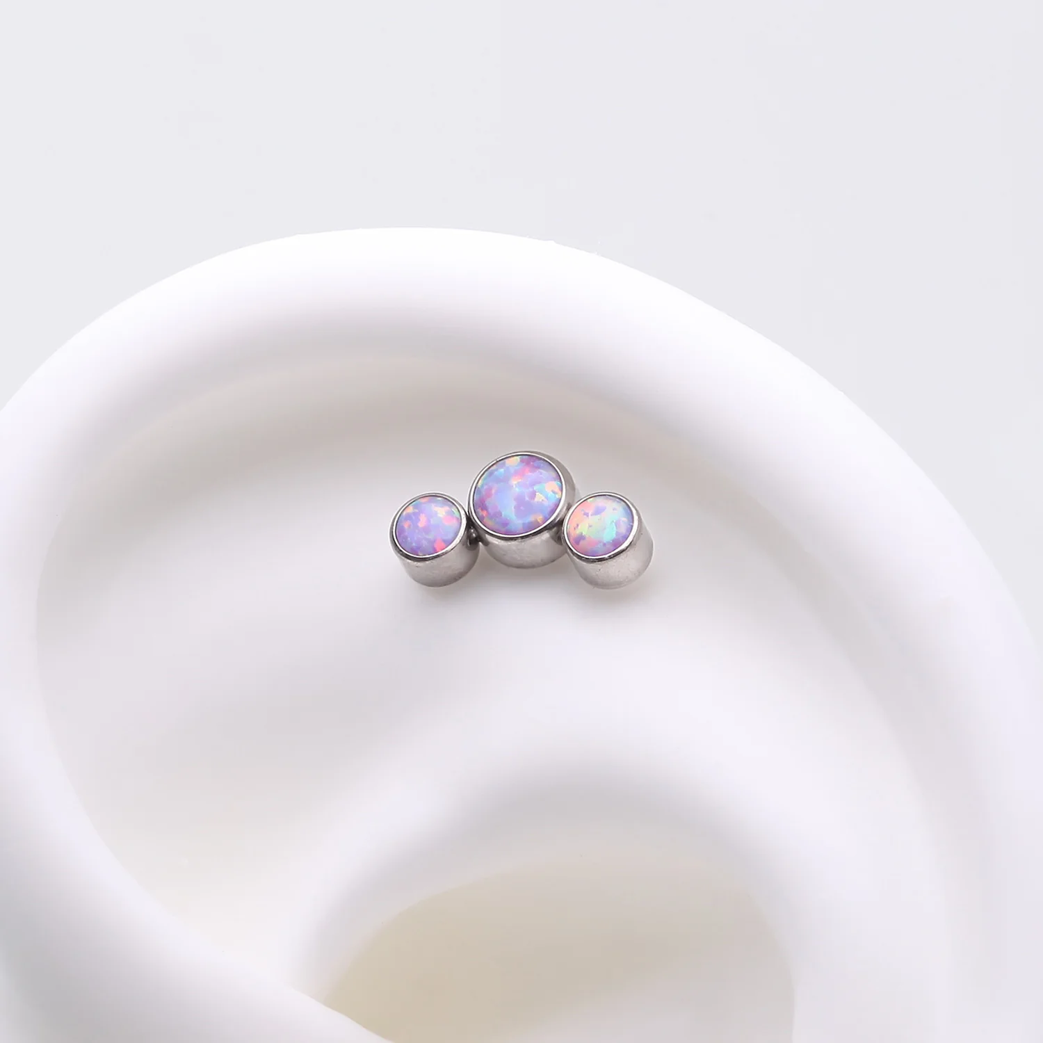 Implant Grade Titanium OneFit Threadless Journey Fire Opal Trio Top Part - Image 2