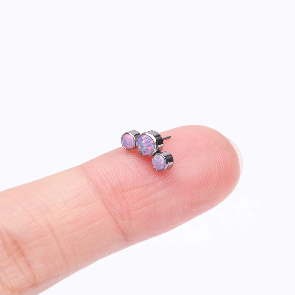 Implant Grade Titanium OneFit Threadless Journey Fire Opal Trio Top Part - Image 3