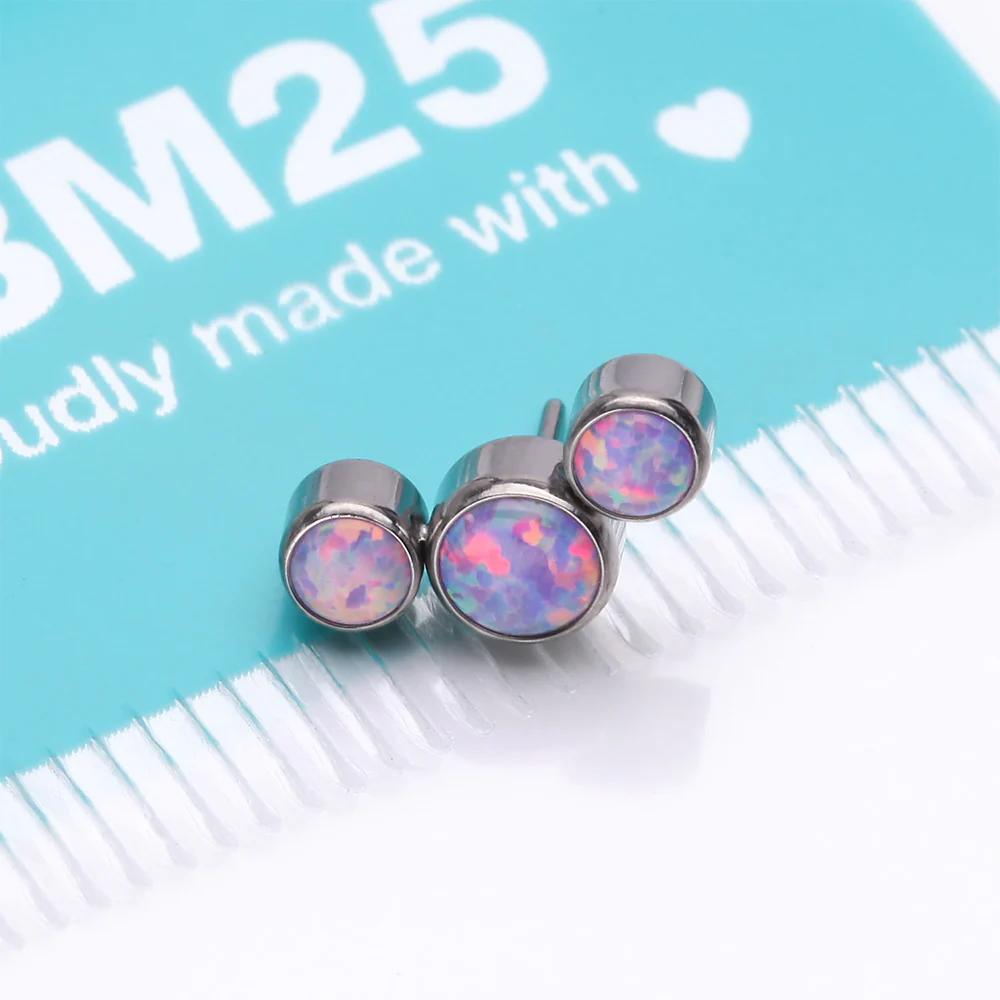 Implant Grade Titanium OneFit Threadless Journey Fire Opal Trio Top Part - Image 4