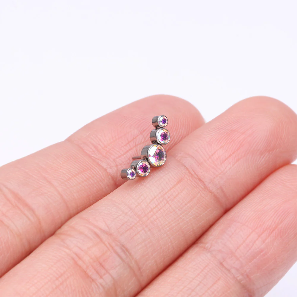 Implant Grade Titanium OneFit Threadless Journey Sparkle Curve Top Part - Image 3