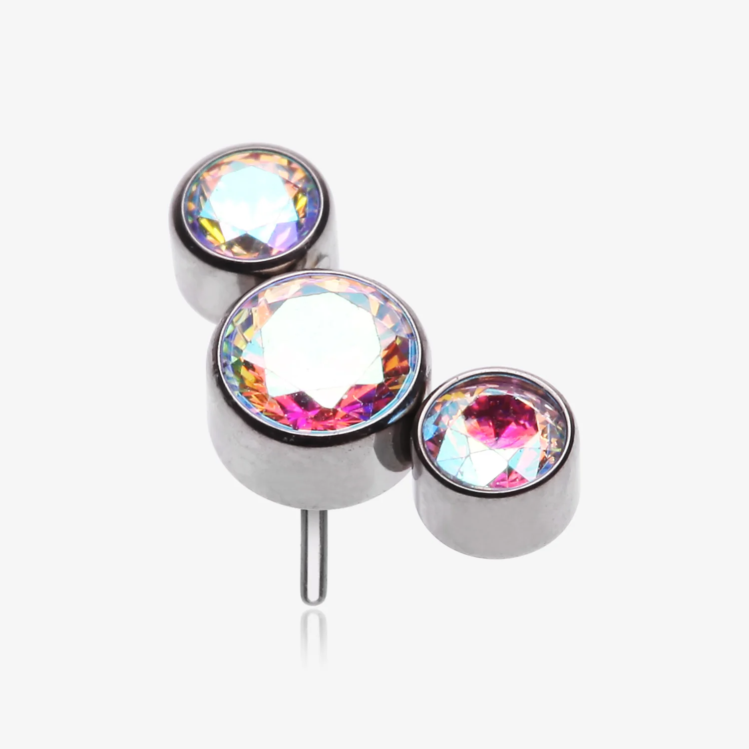 Implant Grade Titanium OneFit Threadless Journey Sparkle Trio Top Part