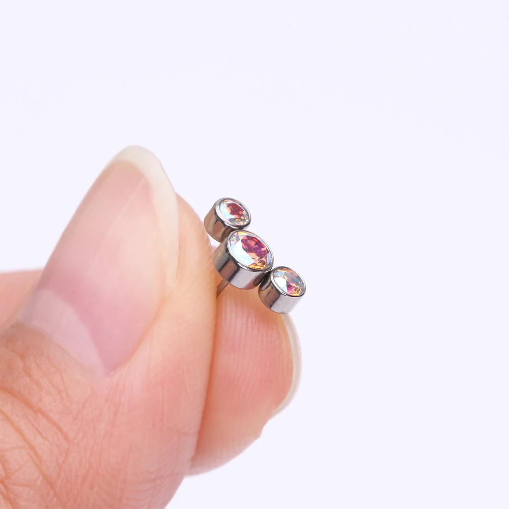 Implant Grade Titanium OneFit Threadless Journey Sparkle Trio Top Part - Image 3