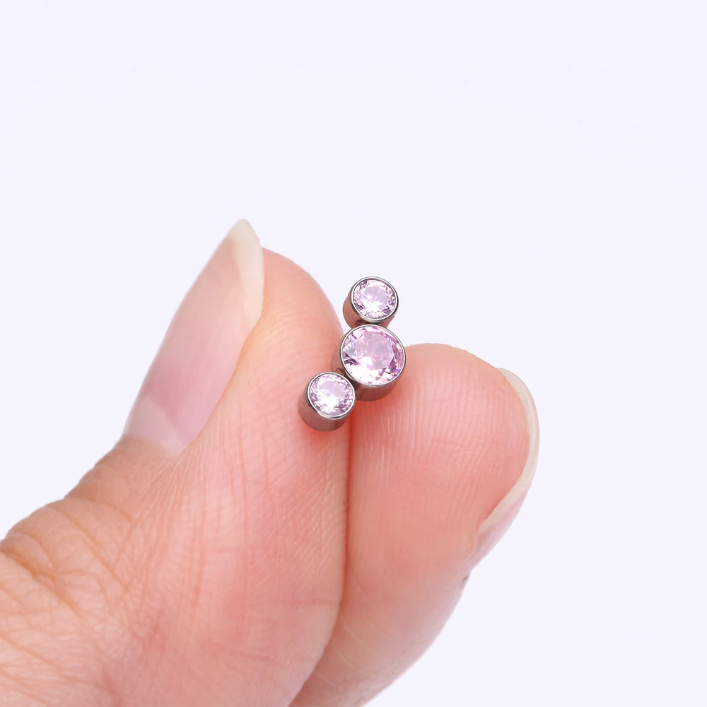 Implant Grade Titanium OneFit Threadless Journey Sparkle Trio Top Part - Image 3