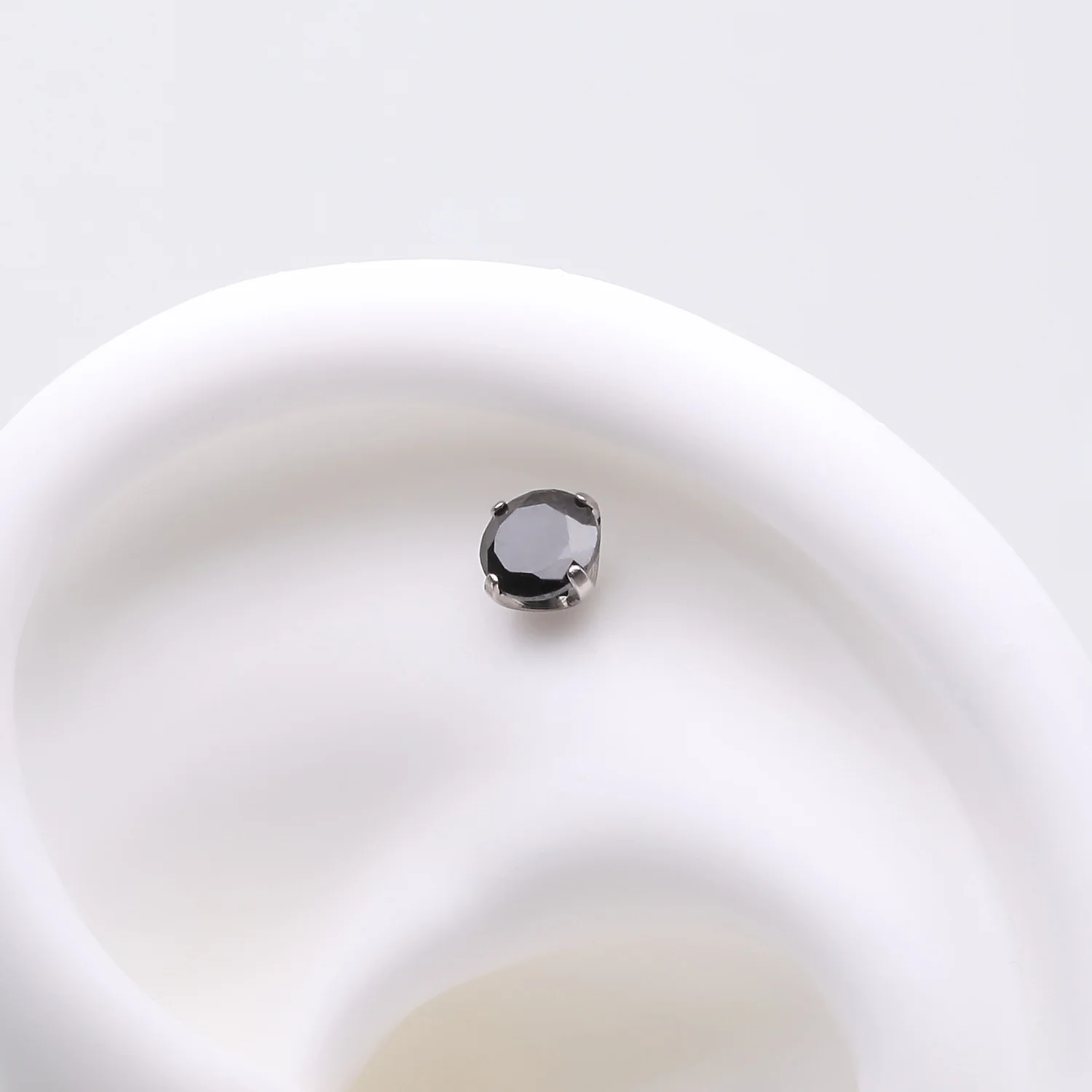 Implant Grade Titanium OneFit Threadless Prong Claw Set Sparkle Gem Top Part - Image 2