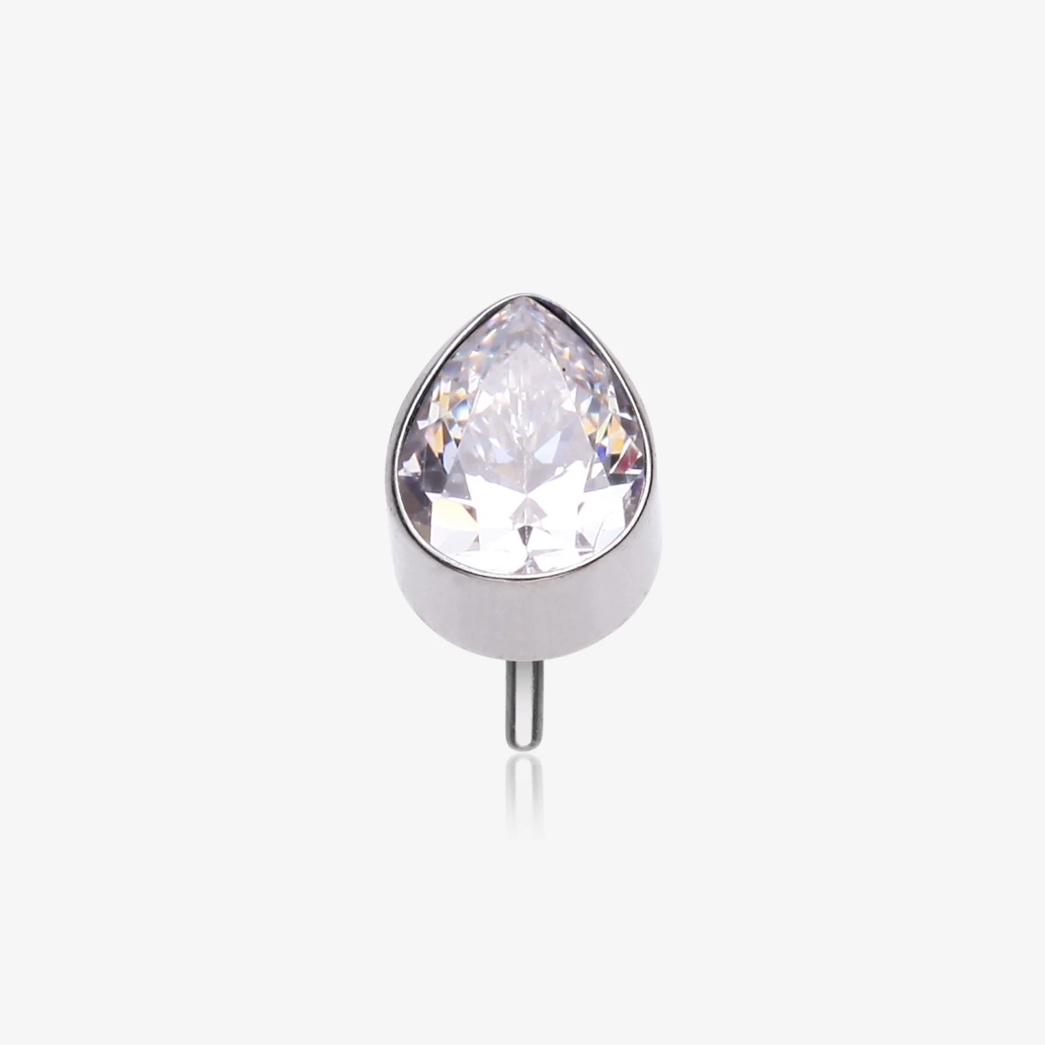 Implant Grade Titanium OneFit Threadless Teardrop Sparkle Top Part