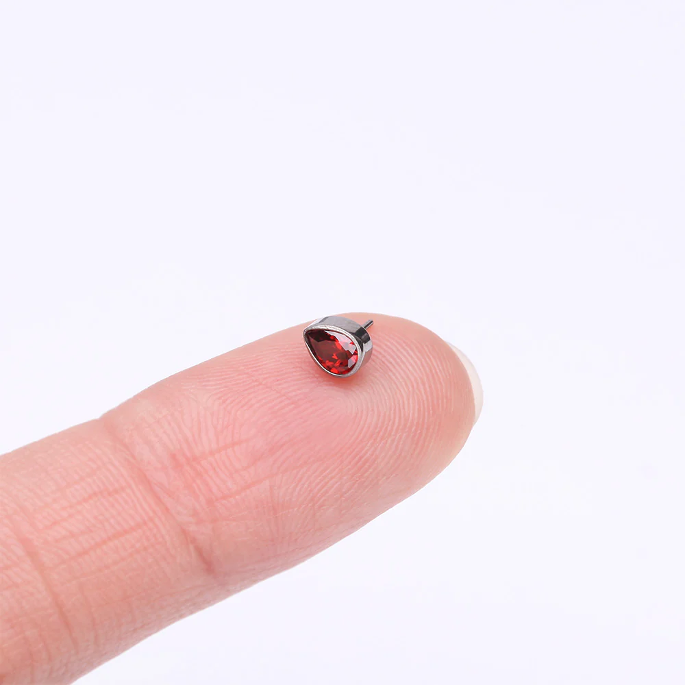 Implant Grade Titanium OneFit Threadless Teardrop Sparkle Top Part - Image 3