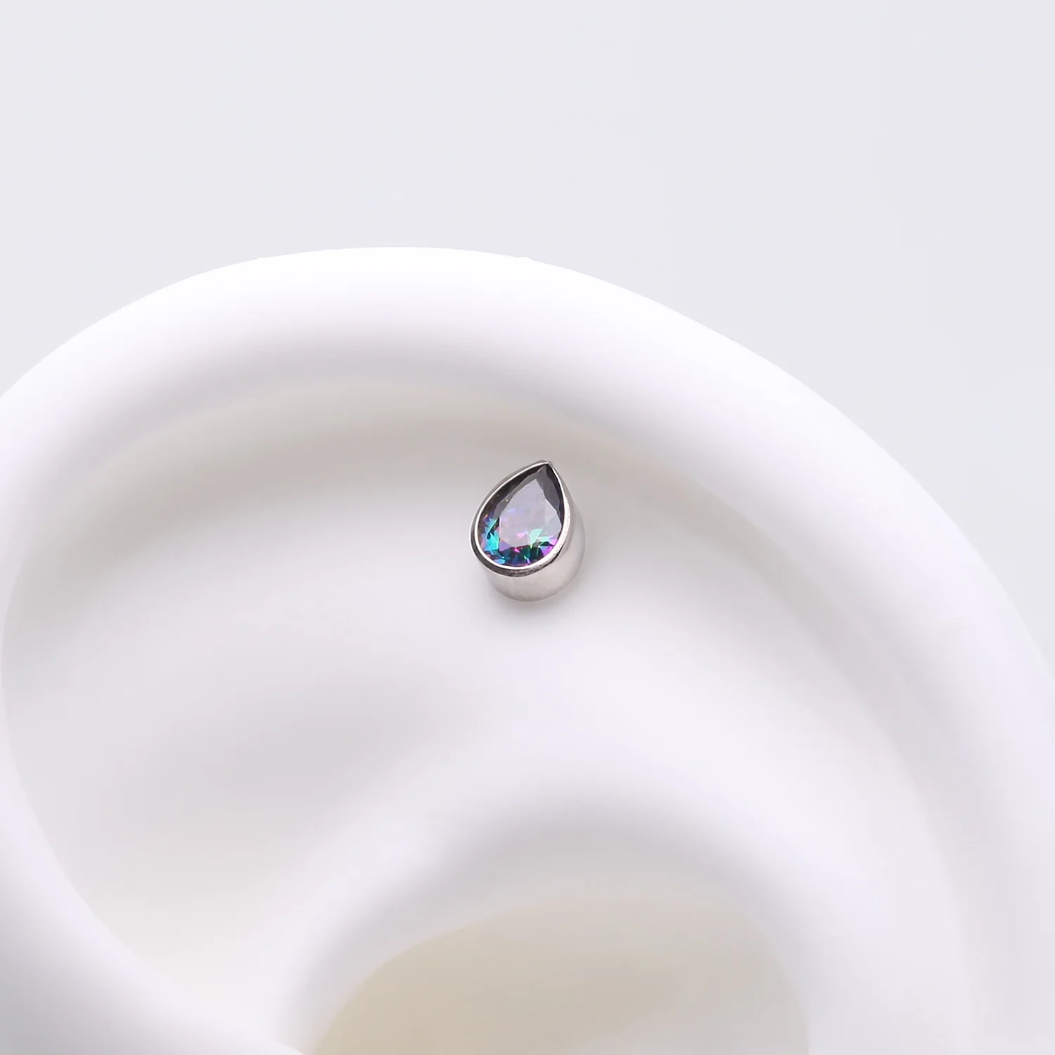 Implant Grade Titanium OneFit Threadless Teardrop Sparkle Top Part - Image 2