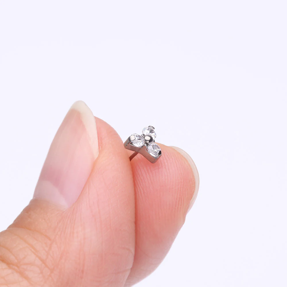 Implant Grade Titanium OneFit Threadless Trinity Gem Sparkle Top Part - Image 3