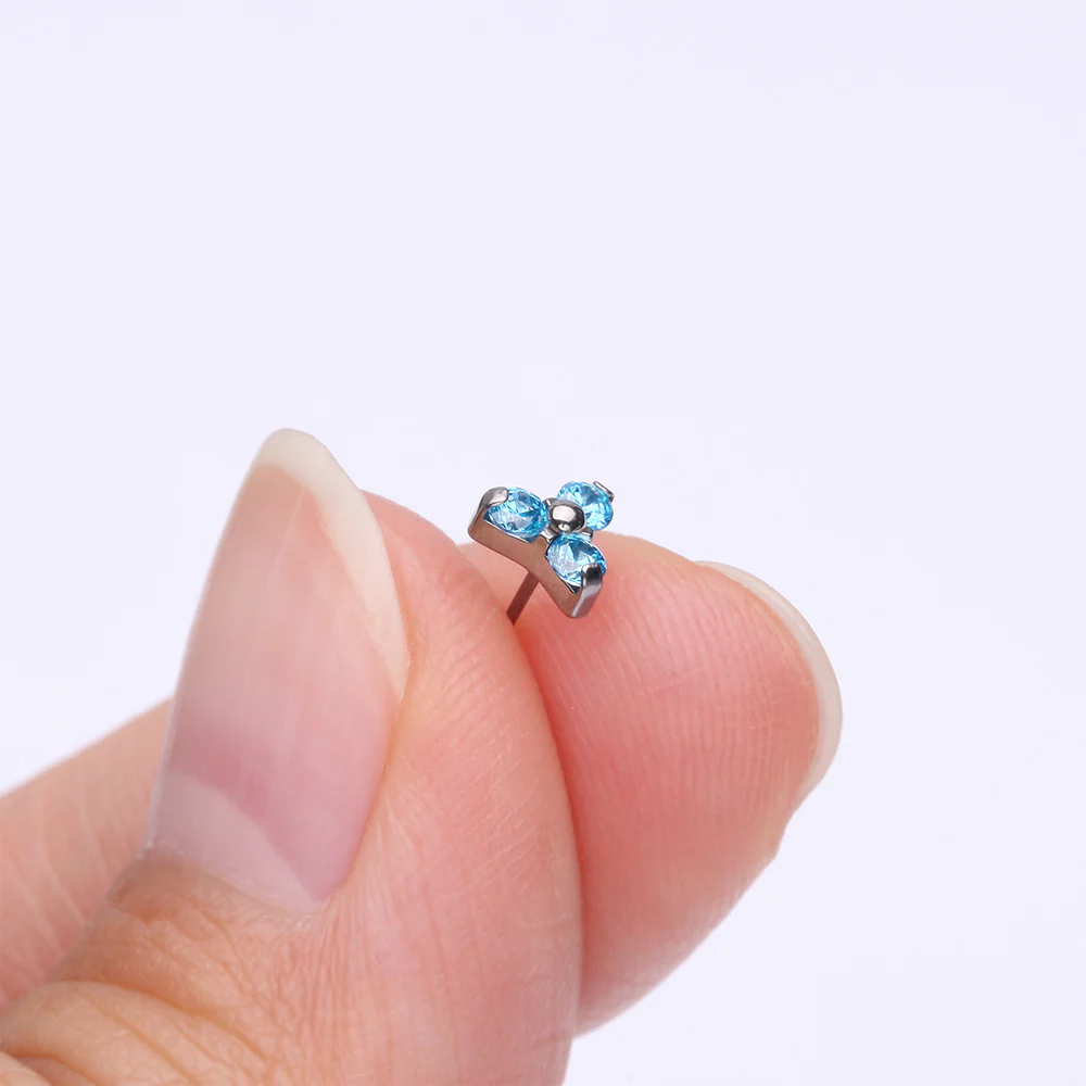 Implant Grade Titanium OneFit Threadless Trinity Gem Sparkle Top Part - Image 3
