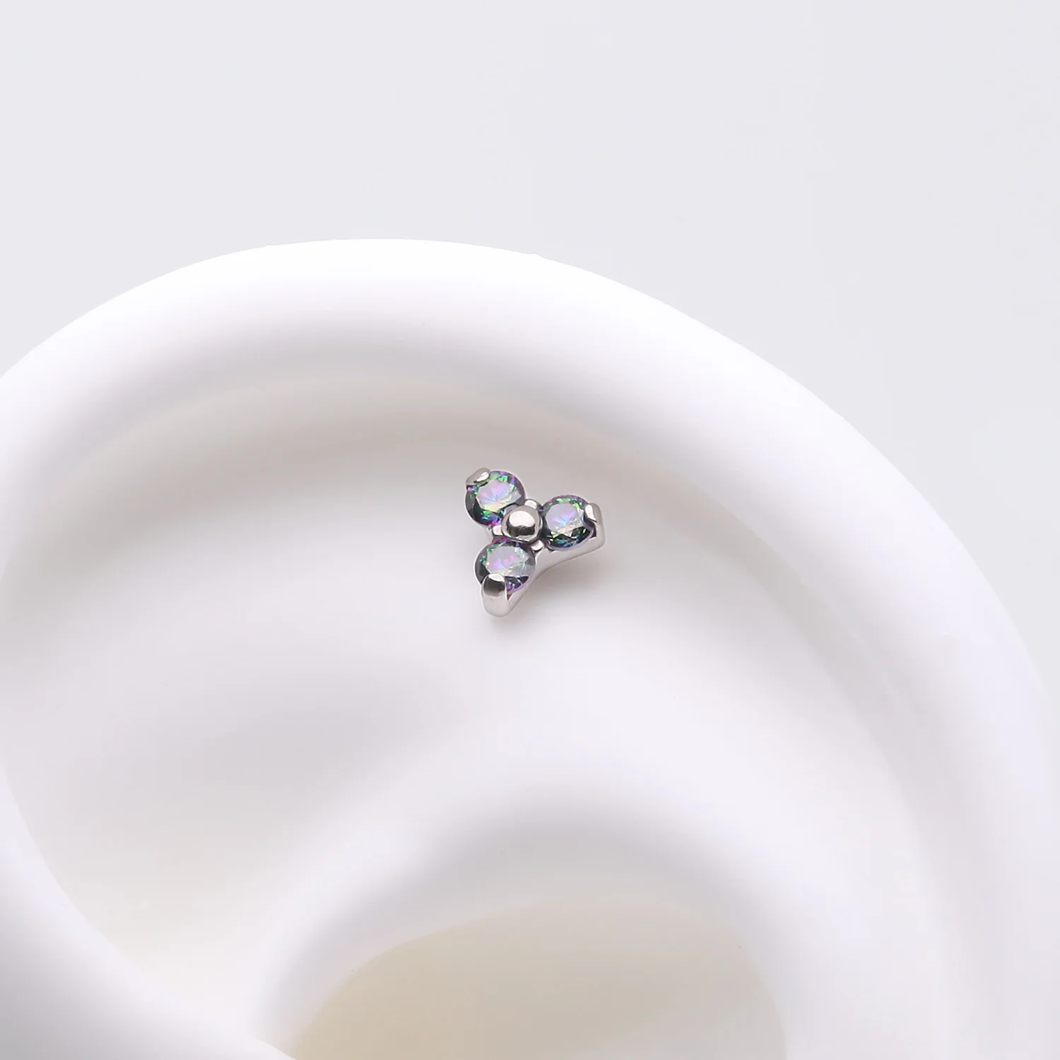 Implant Grade Titanium OneFit Threadless Trinity Gem Sparkle Top Part - Image 2