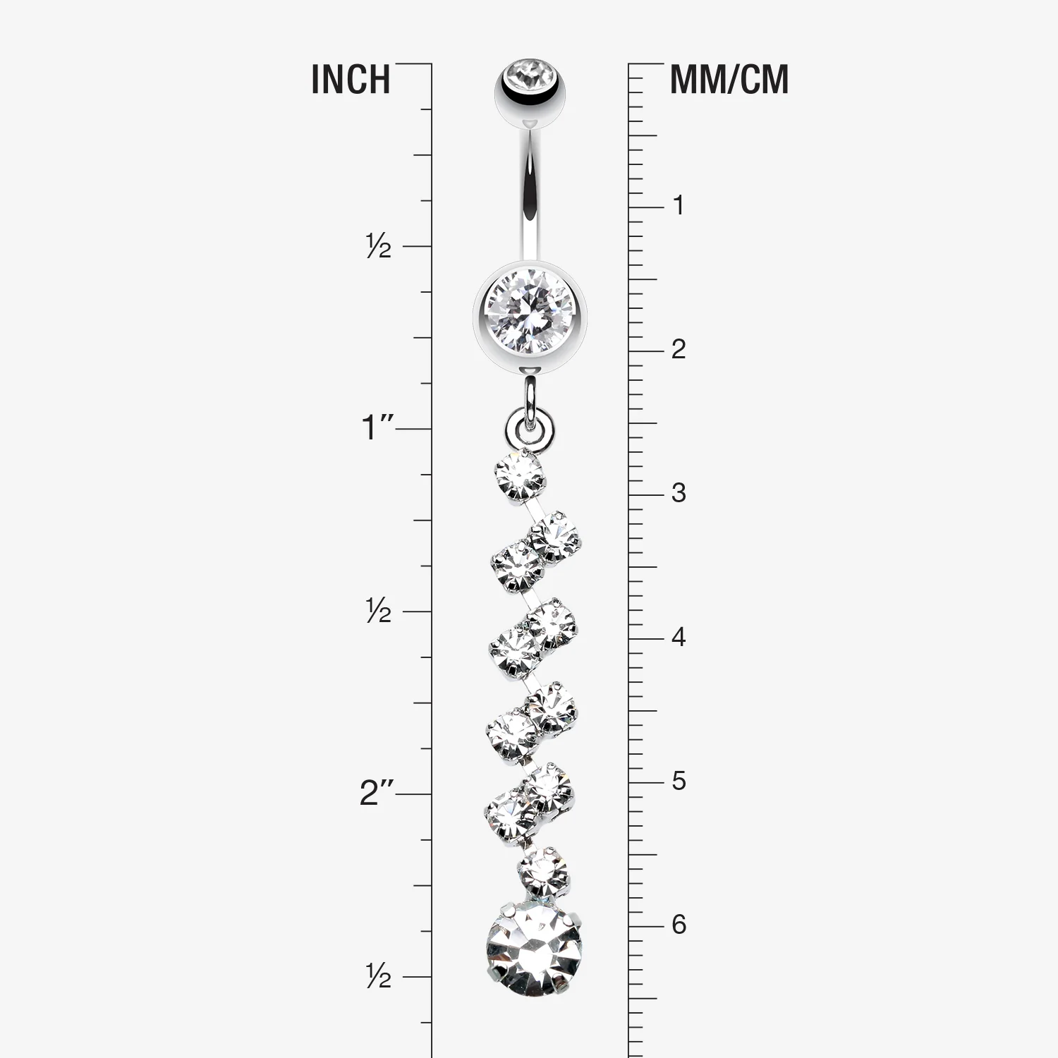 Journey Tier Sparkle Belly Ring - Image 2