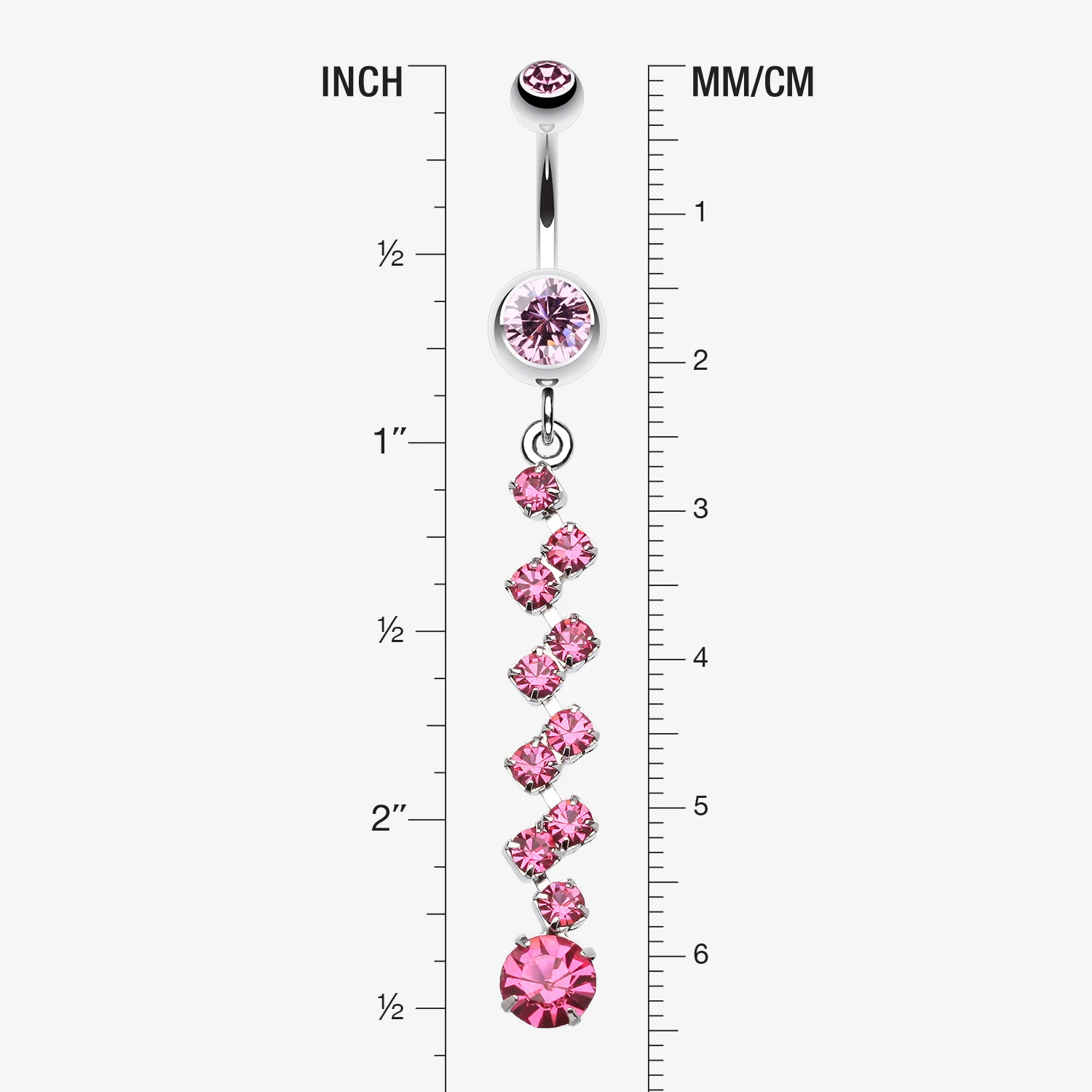 Journey Tier Sparkle Belly Ring - Image 2