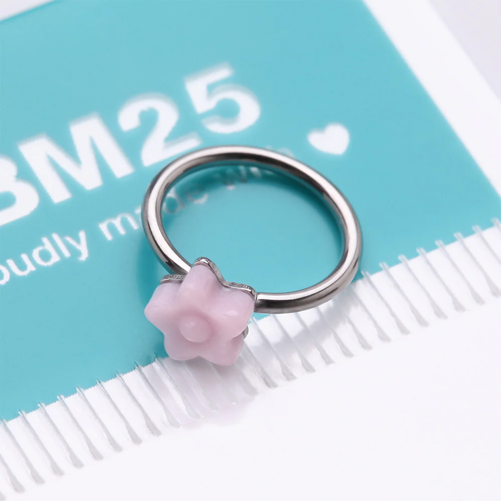 Kawaii Pop Sweet Flower Bendable Hoop Ring - Image 4
