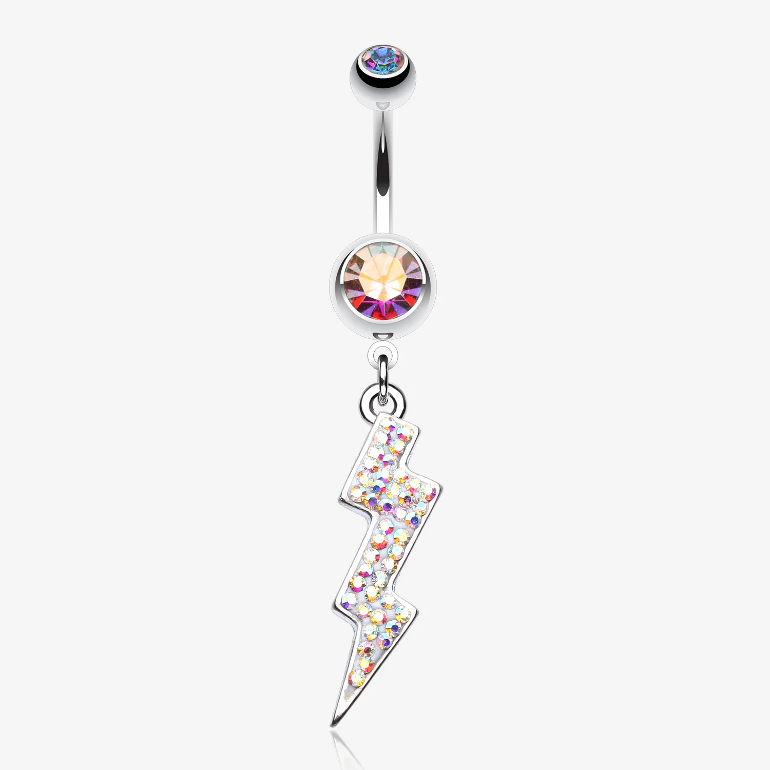 Lightning Bolt Radiance Belly Button Ring