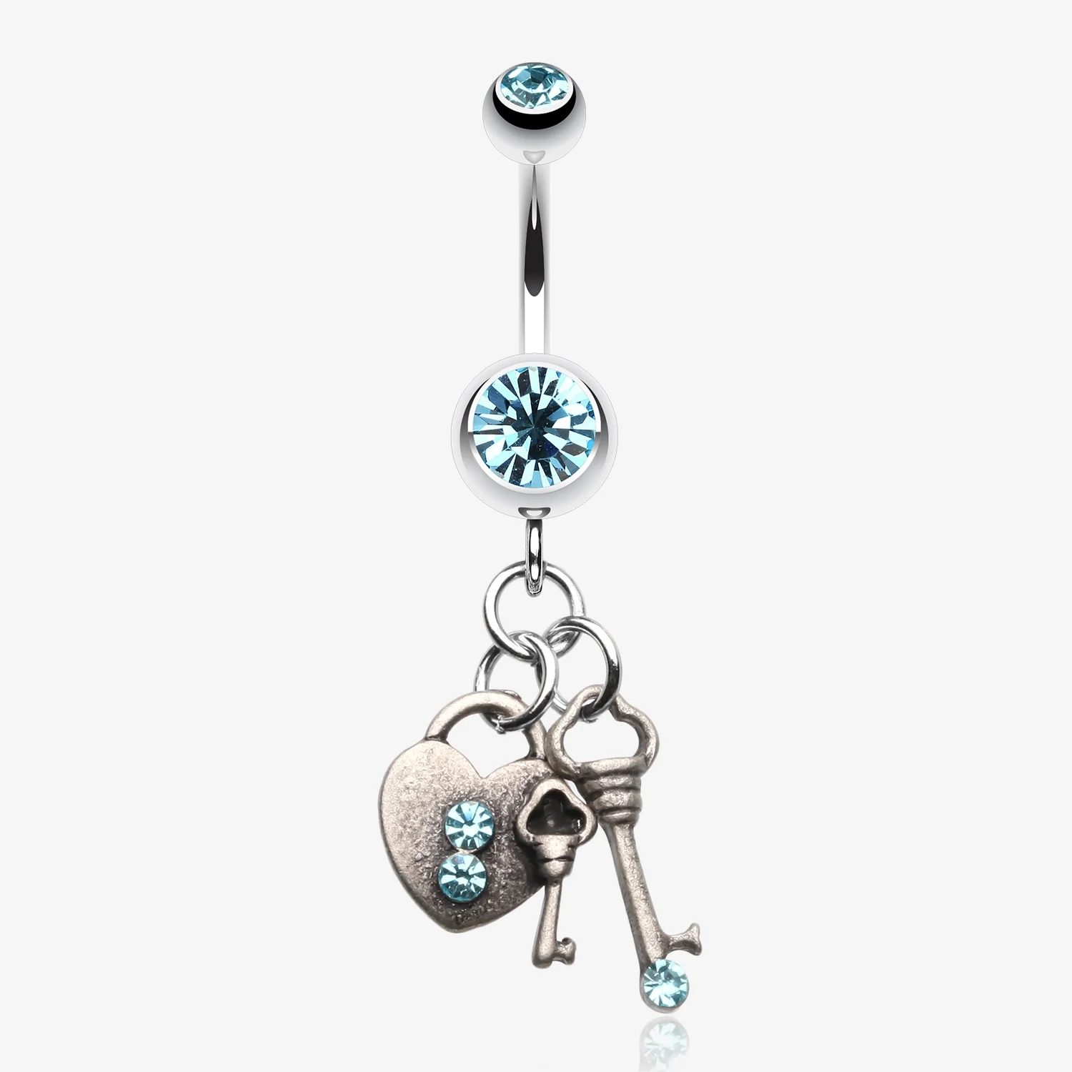 Love Lock Down Belly Button Ring
