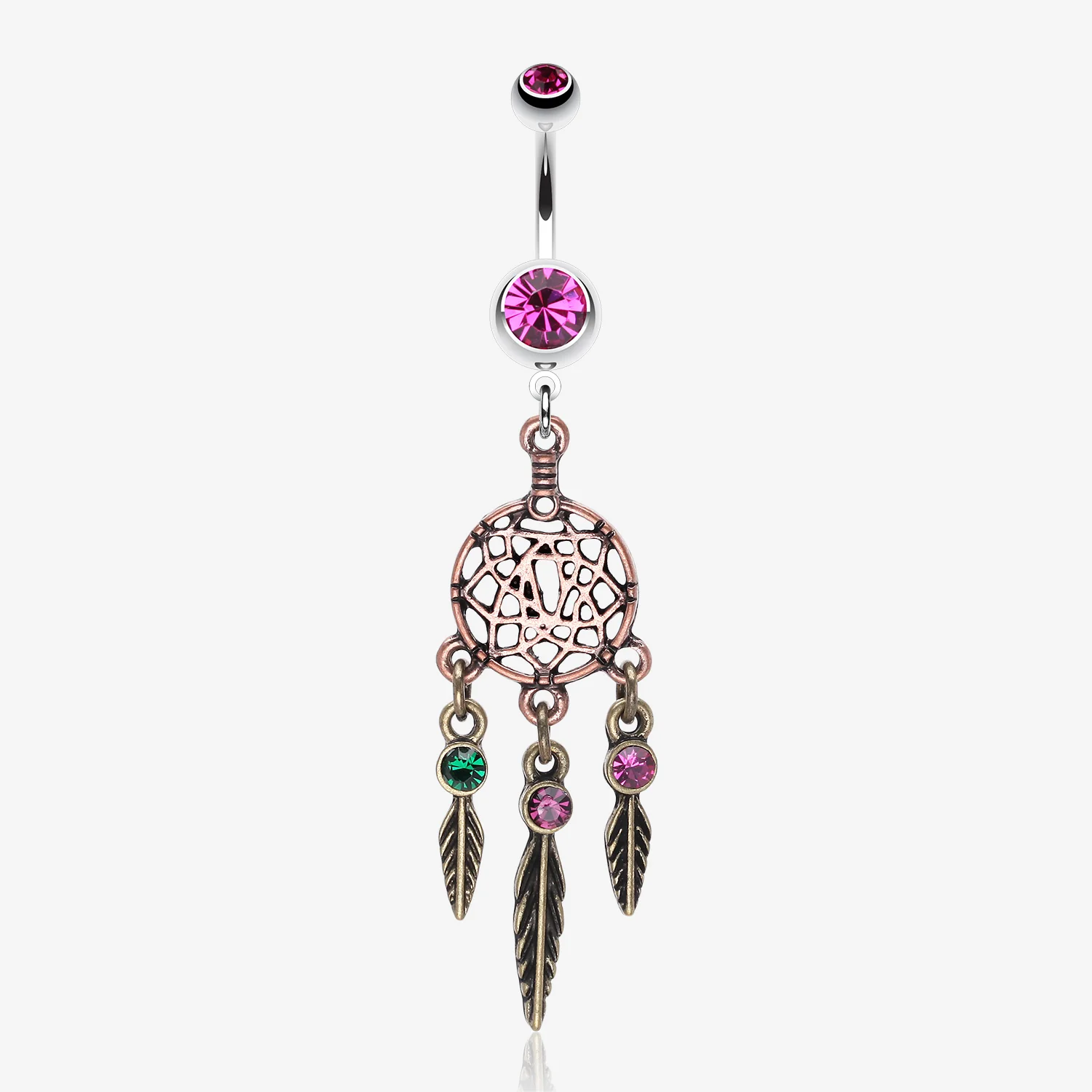 Majestic Elegance Dream Catcher Belly Ring
