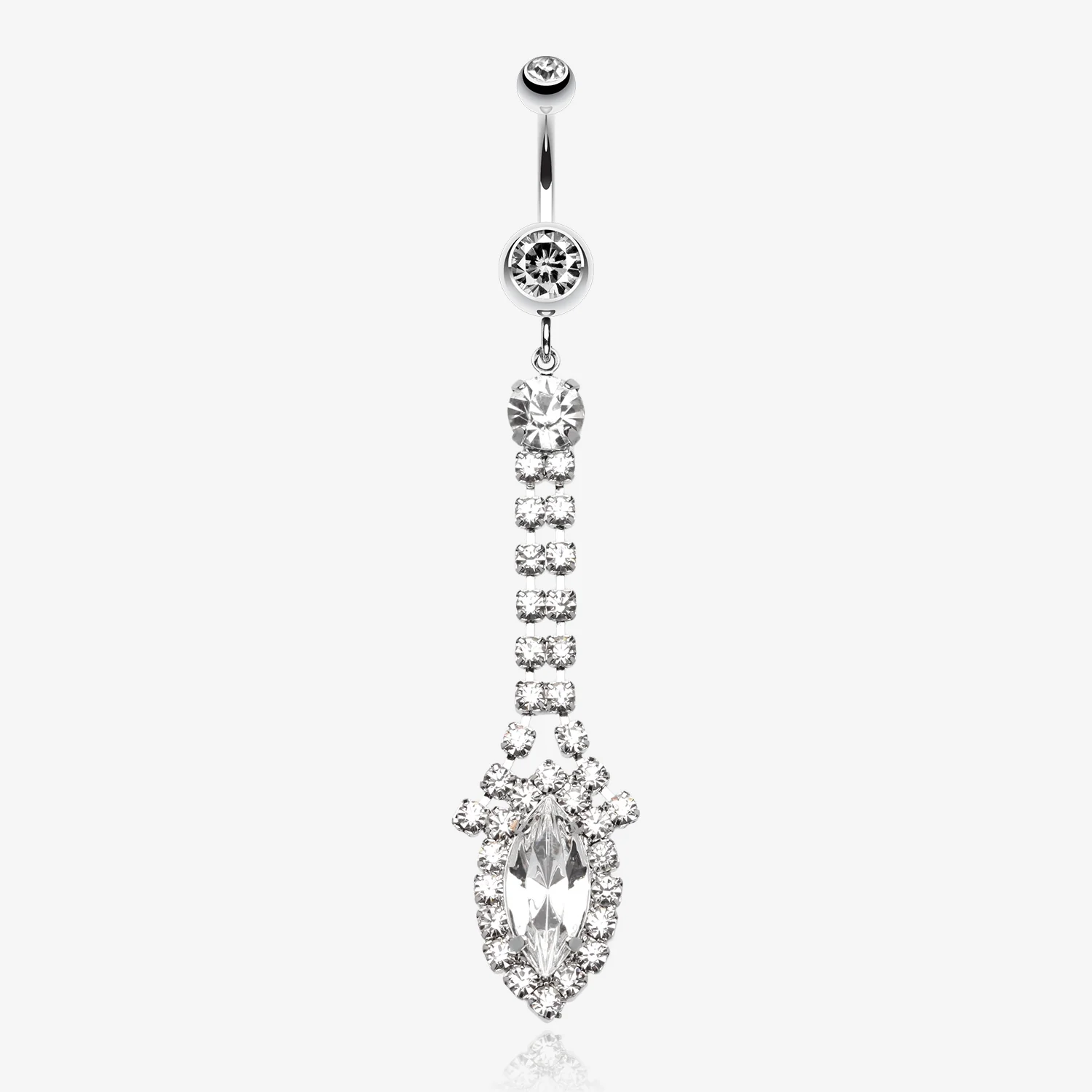 Marquise Chandelier Belly Ring