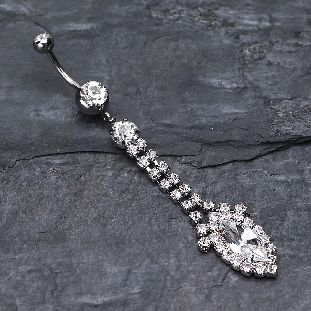 Marquise Chandelier Belly Ring - Image 3