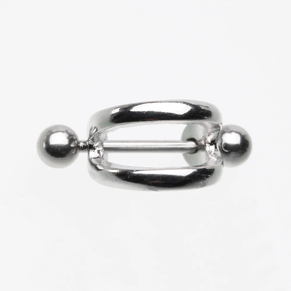 Modern Steel Stripes Cartilage Cuff Earring - Image 3
